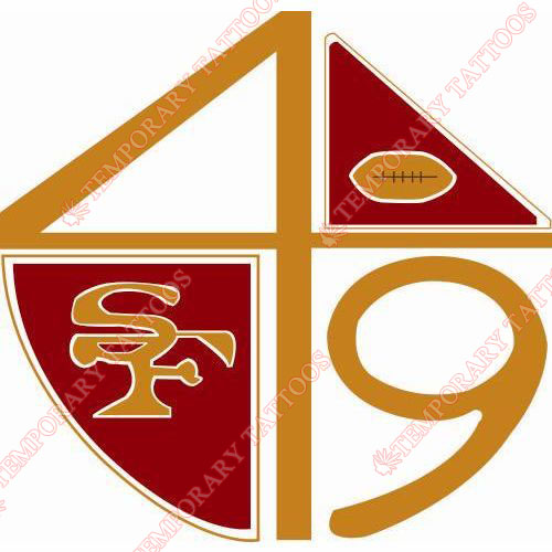 San Francisco 49ers Customize Temporary Tattoos Stickers NO.746